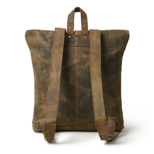 The Halk Roll Top Backpack Godzi Leather
