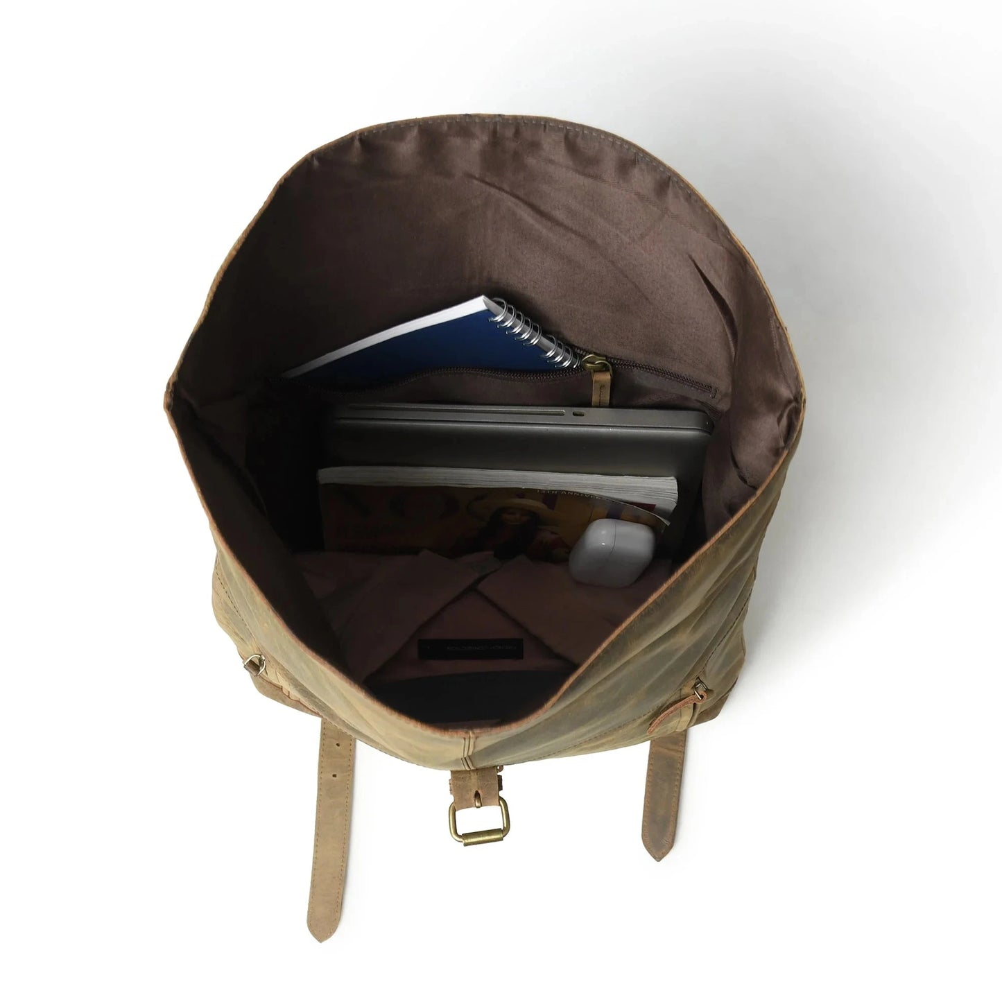 The Halk Roll Top Backpack Godzi Leather