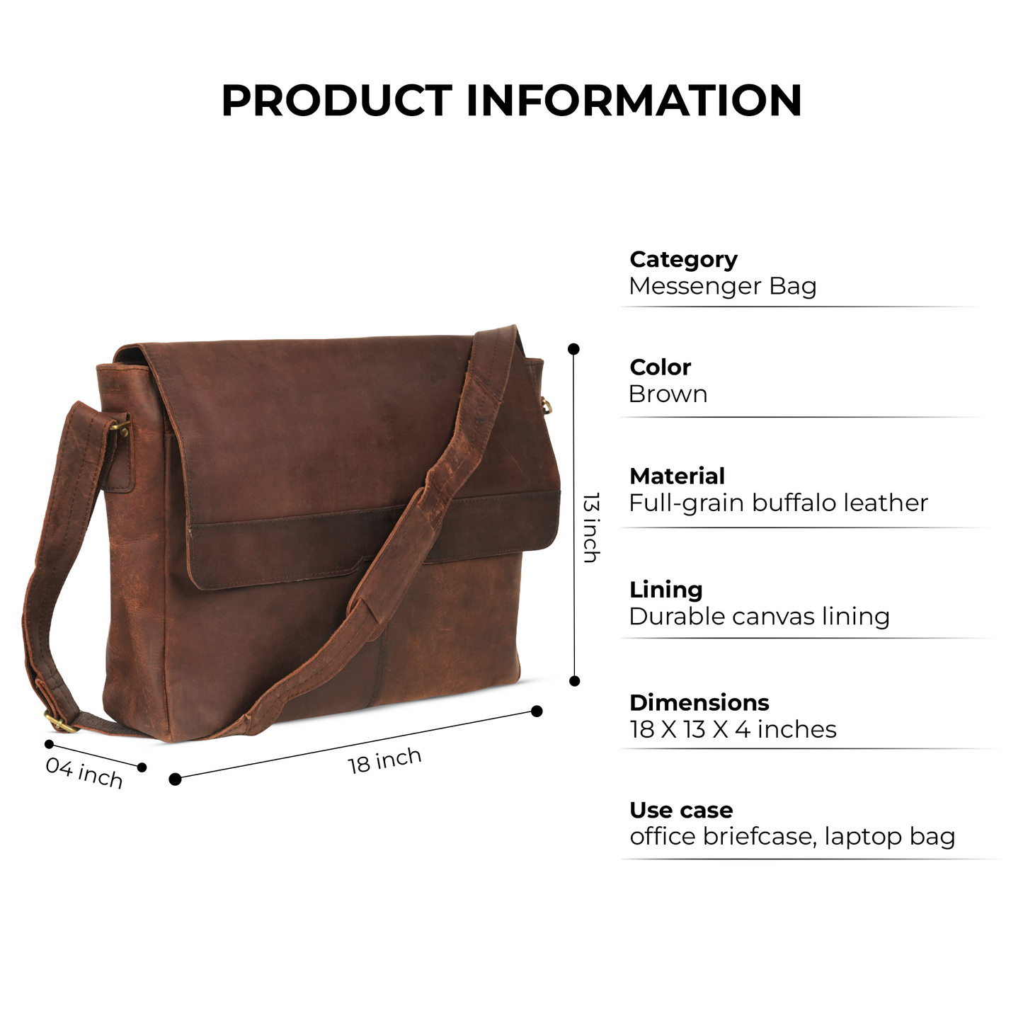 Godzi Buffalo Leather Messenger Bag – Vintage 18 Godzi Leather