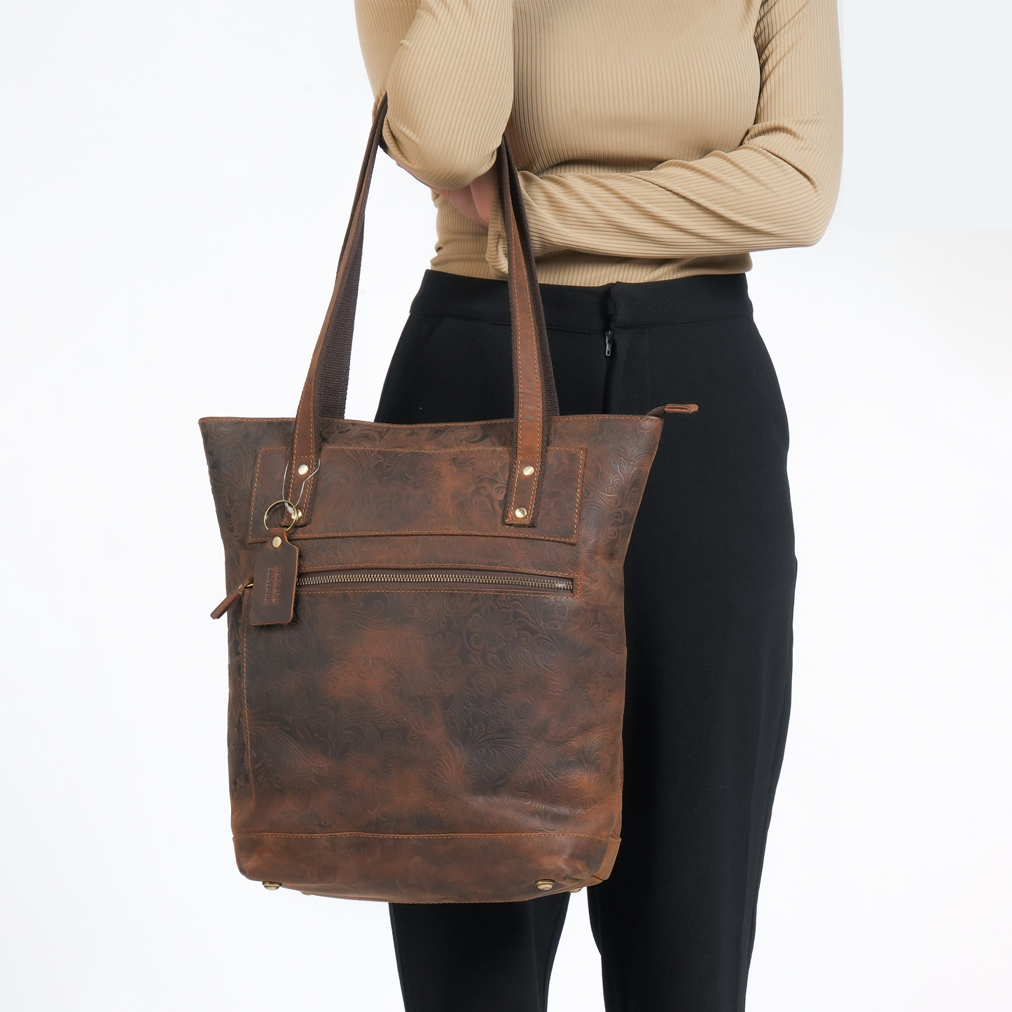 Goat Genuine Leather Tote Bag For Women