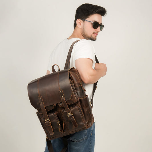Godzi Leather Backpack - Handmade Leather Godzi Leather