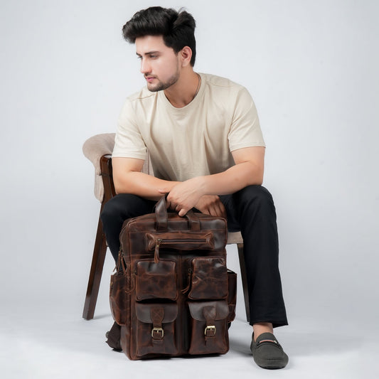 Godzi Leather Backpack – Handmade Buffalo Leather Godzi Leather