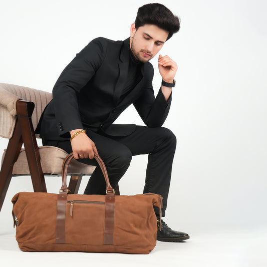 Godzi Handmade Leather Weekender Duffle Bag