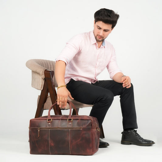 Godzi Buffalo Leather Duffle Bag – Cabin Size Godzi Leather