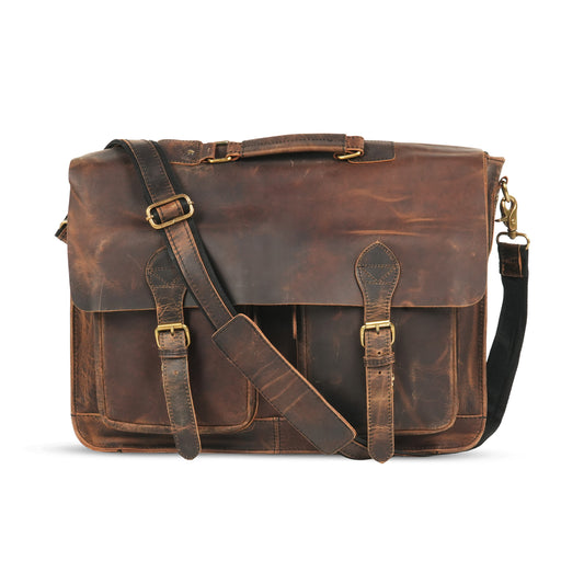 Godzi Buffalo Leather Messenger – The Designer