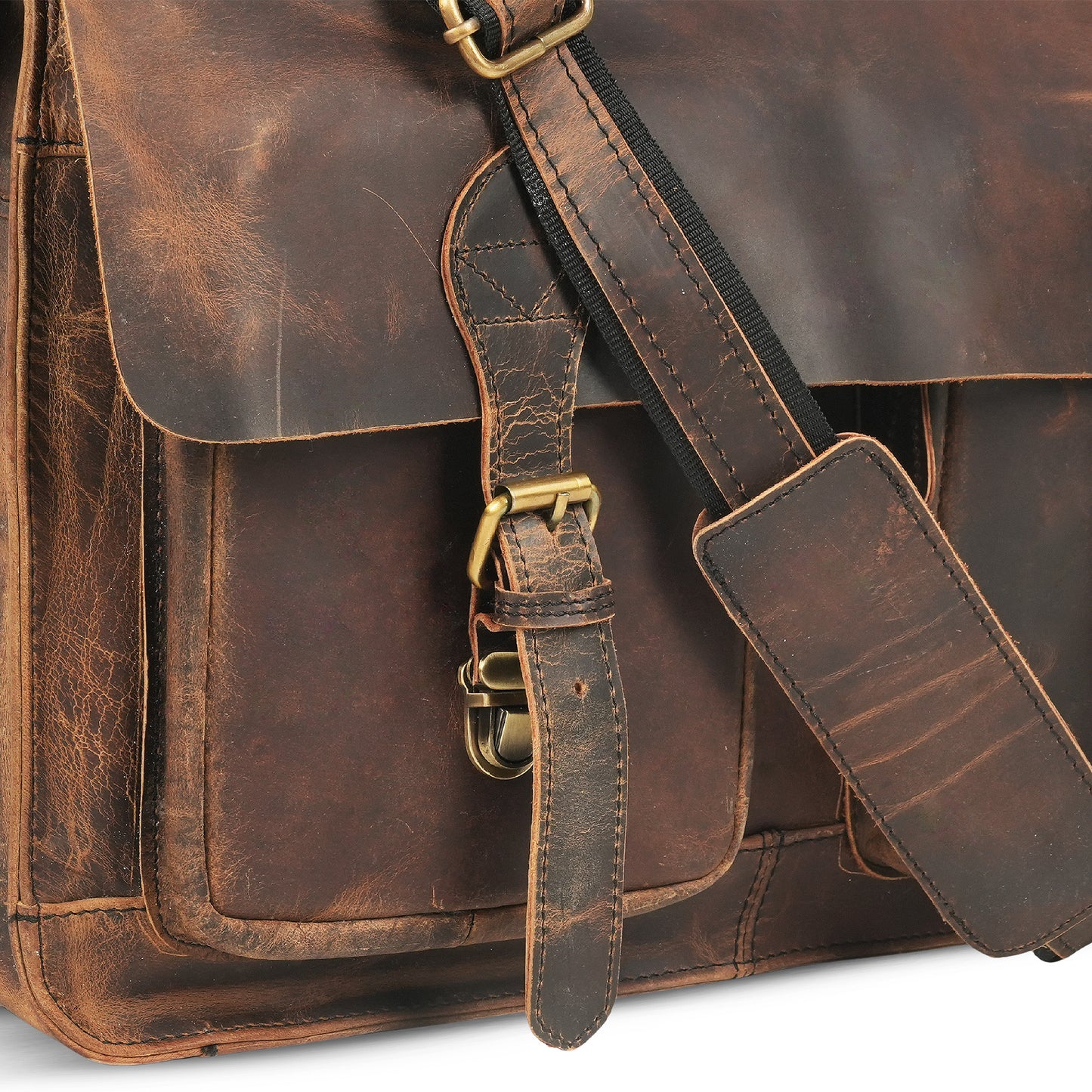 Godzi Buffalo Leather Messenger – The Designer
