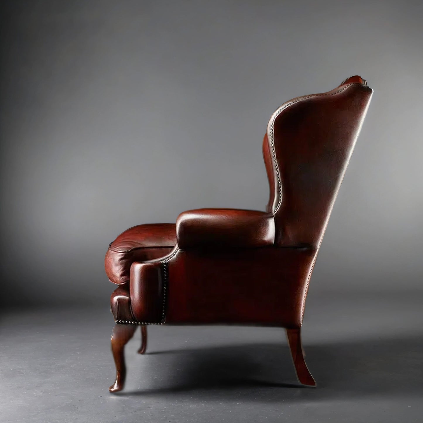 Roza Chesterfield Leather Sofa Chair