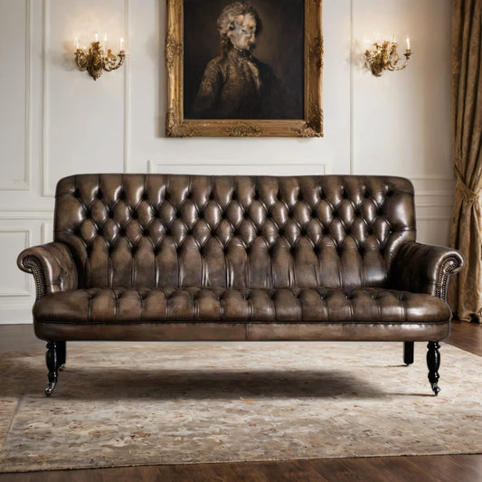 Alton Vintage Leather 3- Seater Sofa