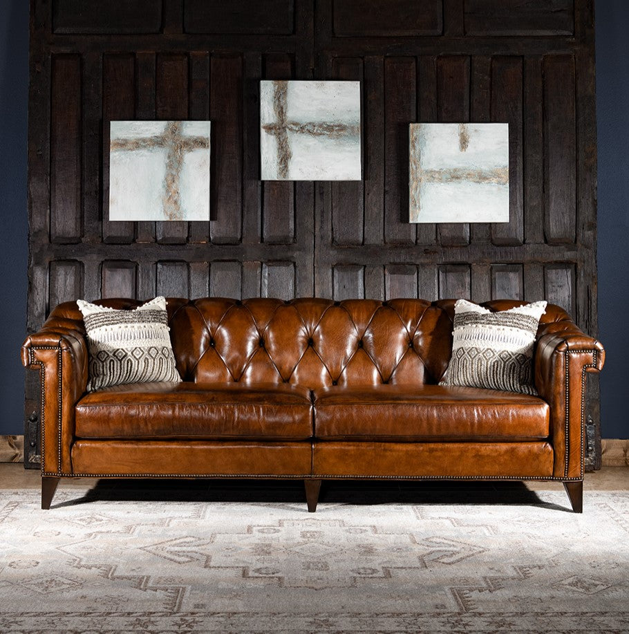 Seville Leather Chesterfield Sofa