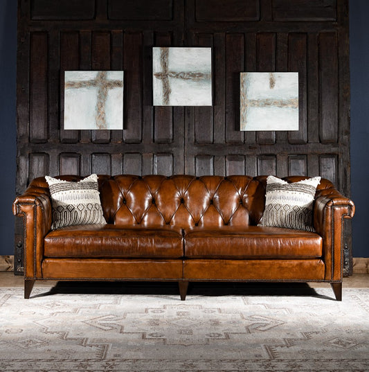 Seville Leather Chesterfield Sofa