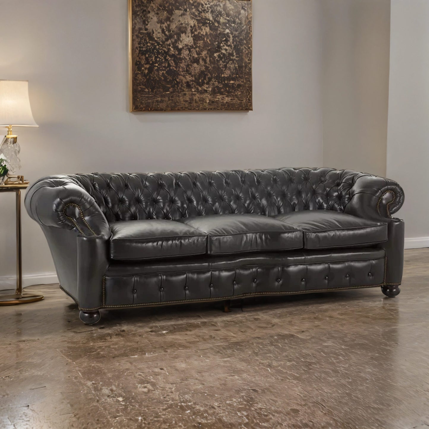 Antonio Classic 3- Seater Leather Sofa