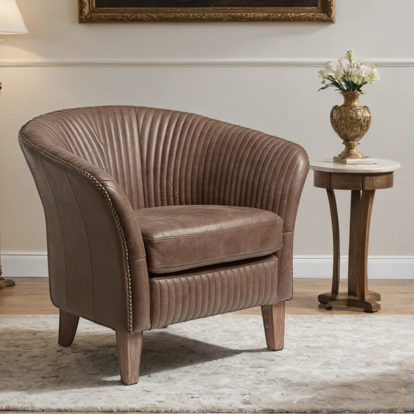 Brunei Vintage Leather Sofa Chair