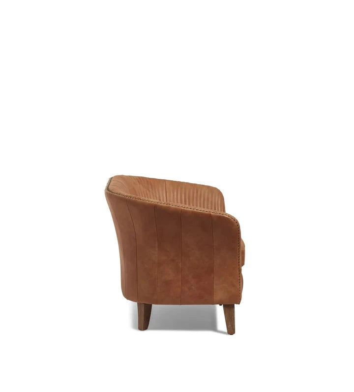 Brunei Vintage 2 Seater Leather Sofa Godzi Leather