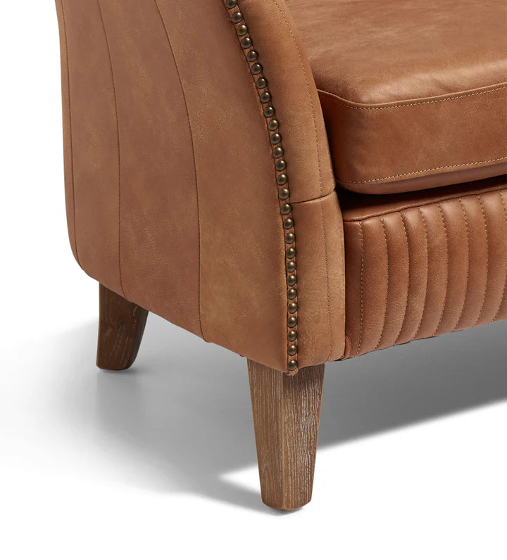 Brunei Vintage 2 Seater Leather Sofa