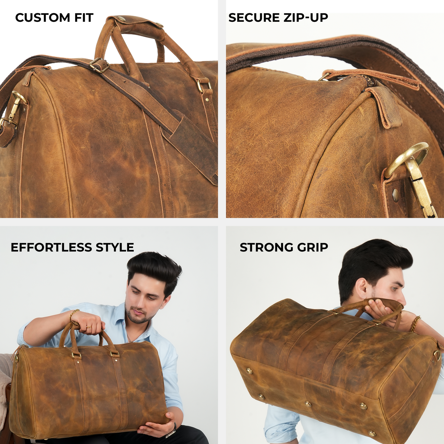 Godzi Handmade Leather Duffle Bag Godzi Leather