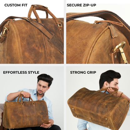 Godzi Handmade Leather Duffle Bag Godzi Leather