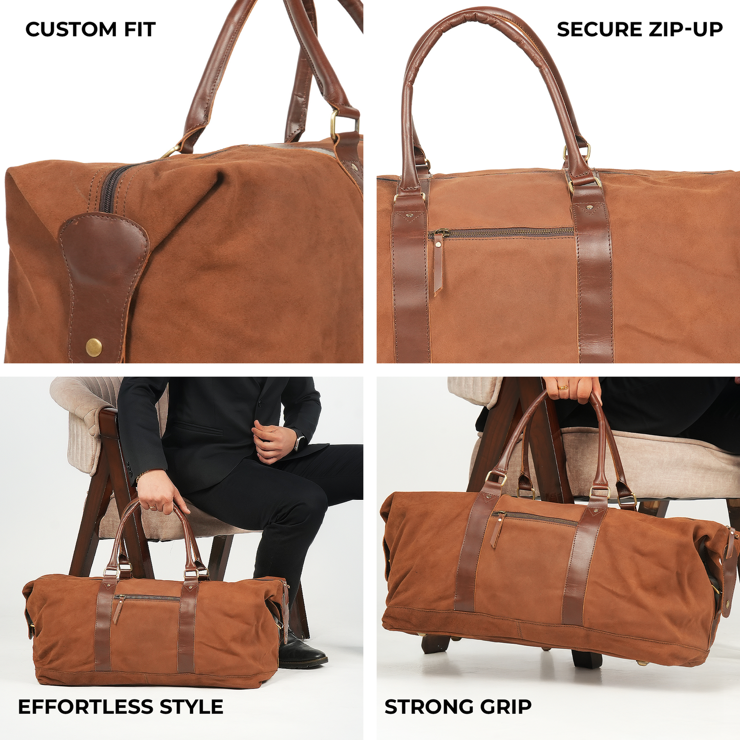 Godzi Handmade Leather Weekender Duffle Bag Godzi Leather