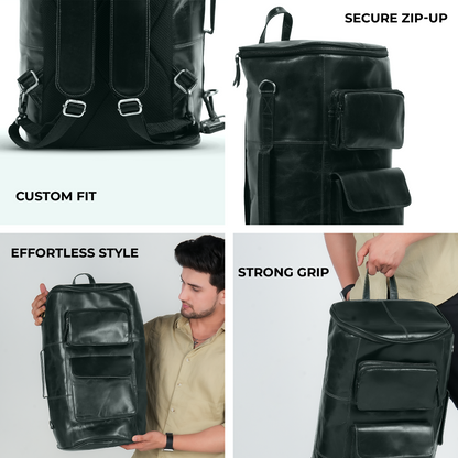 Godzi Buffalo Leather Convertible Travel Bag Godzi Leather