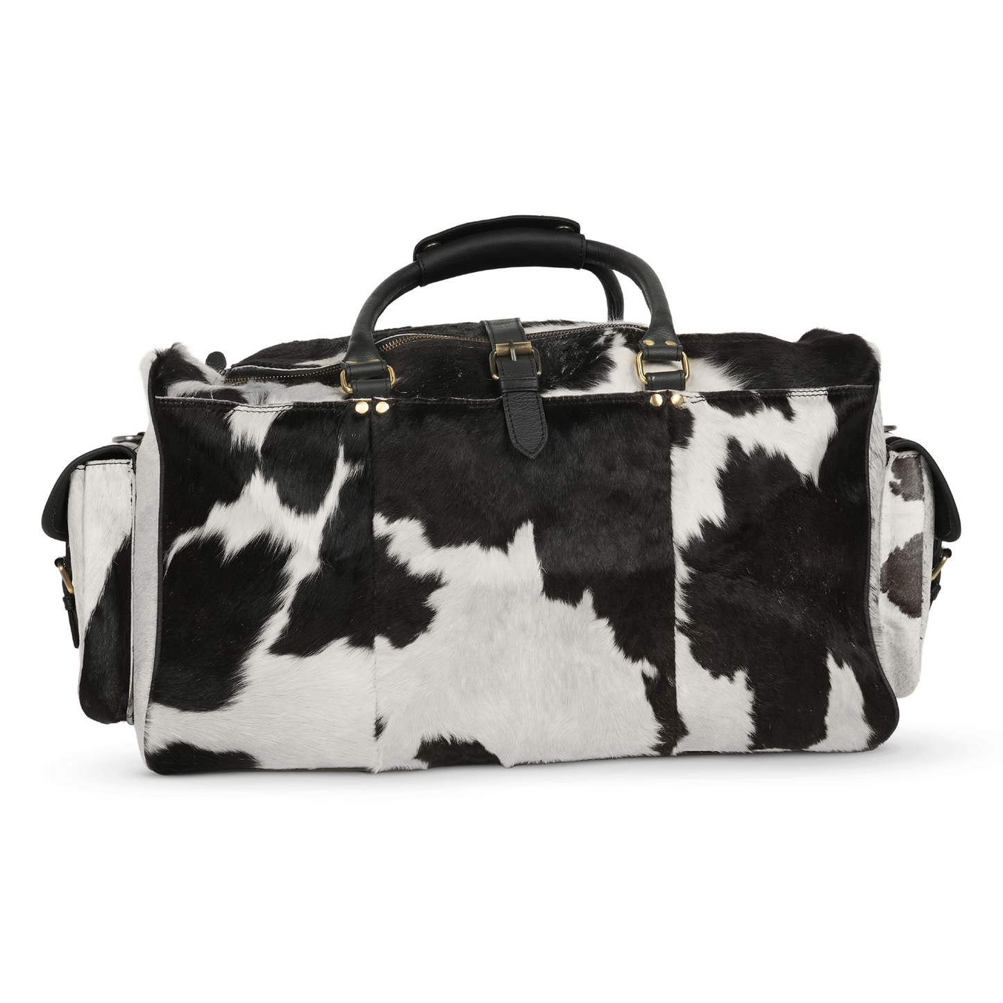 Godzi Luxury Hairon Leather Duffle – Unique Handmade Goat Leather Godzi Leather