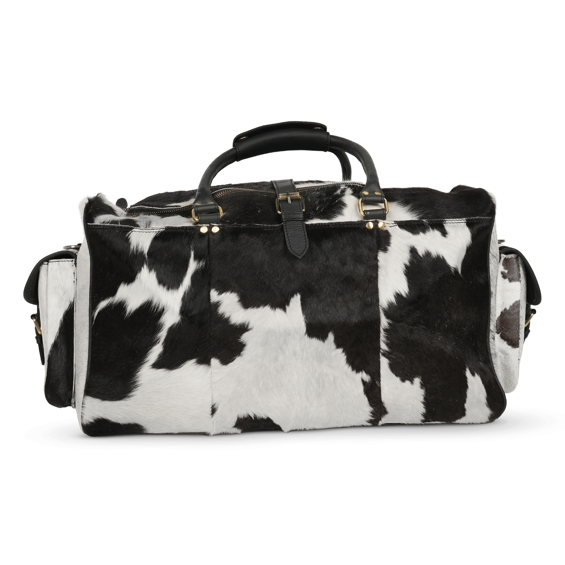 Godzi Luxury Hairon Leather Duffle – Unique Handmade Goat Leather Godzi Leather