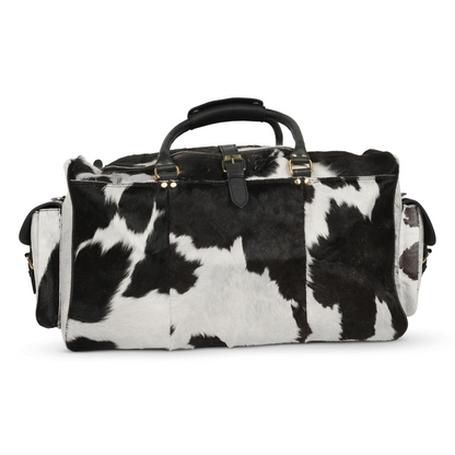 Godzi Luxury Hairon Leather Duffle – Unique Handmade Goat Leather Godzi Leather