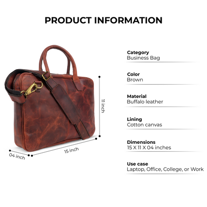 Godzi Buffalo Leather Briefcase – The Professional Godzi Leather