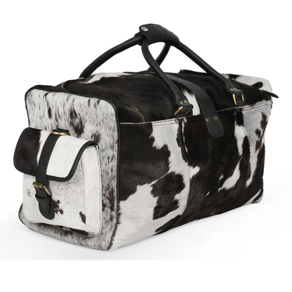 Godzi Luxury Hairon Leather Duffle – Unique Handmade Goat Leather Godzi Leather