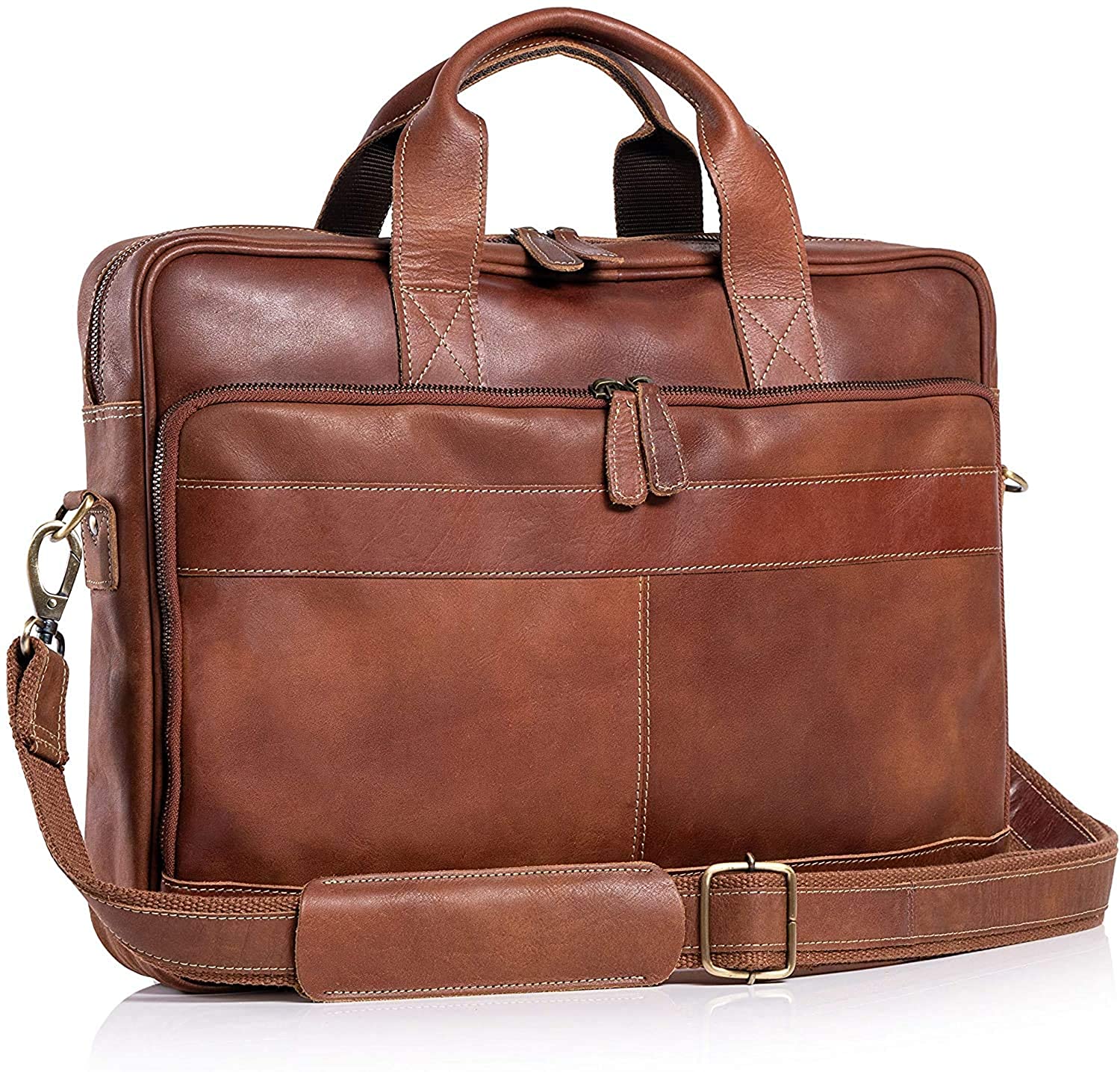 Ryder Leather Office Briefcase Godzi Leather