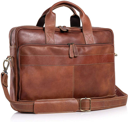 Ryder Leather Office Briefcase Godzi Leather