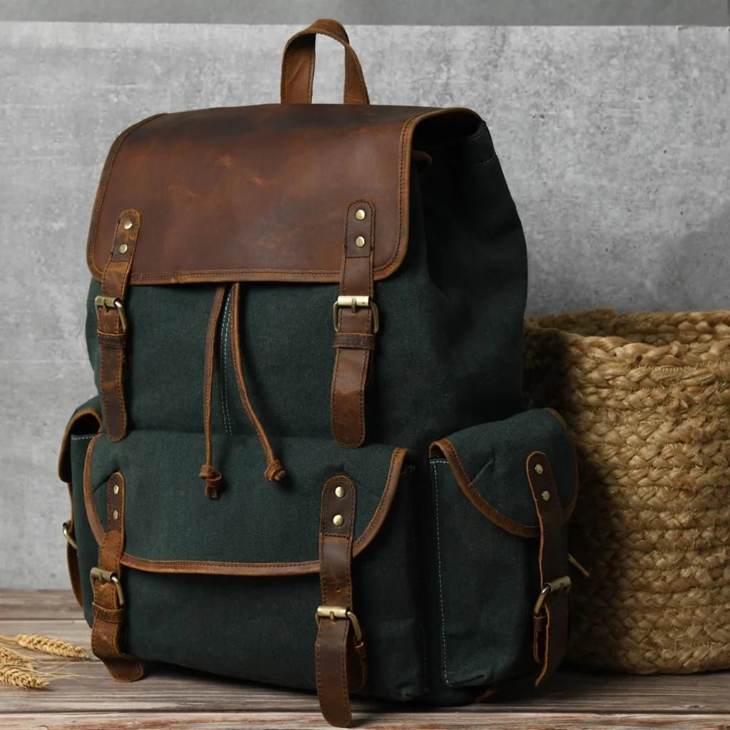 Craft Of Canvas Leather Backpack