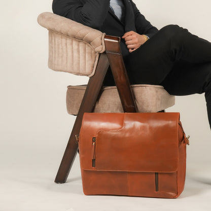 Godzi Handmade Leather Messenger Bag