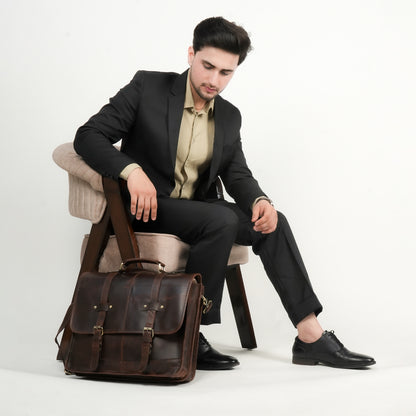 Godzi Handmade Leather Messenger Bag