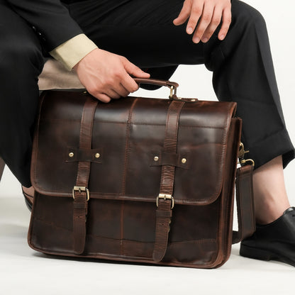 Godzi Handmade Leather Messenger Bag