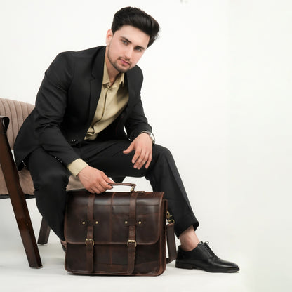 Godzi Handmade Leather Messenger Bag