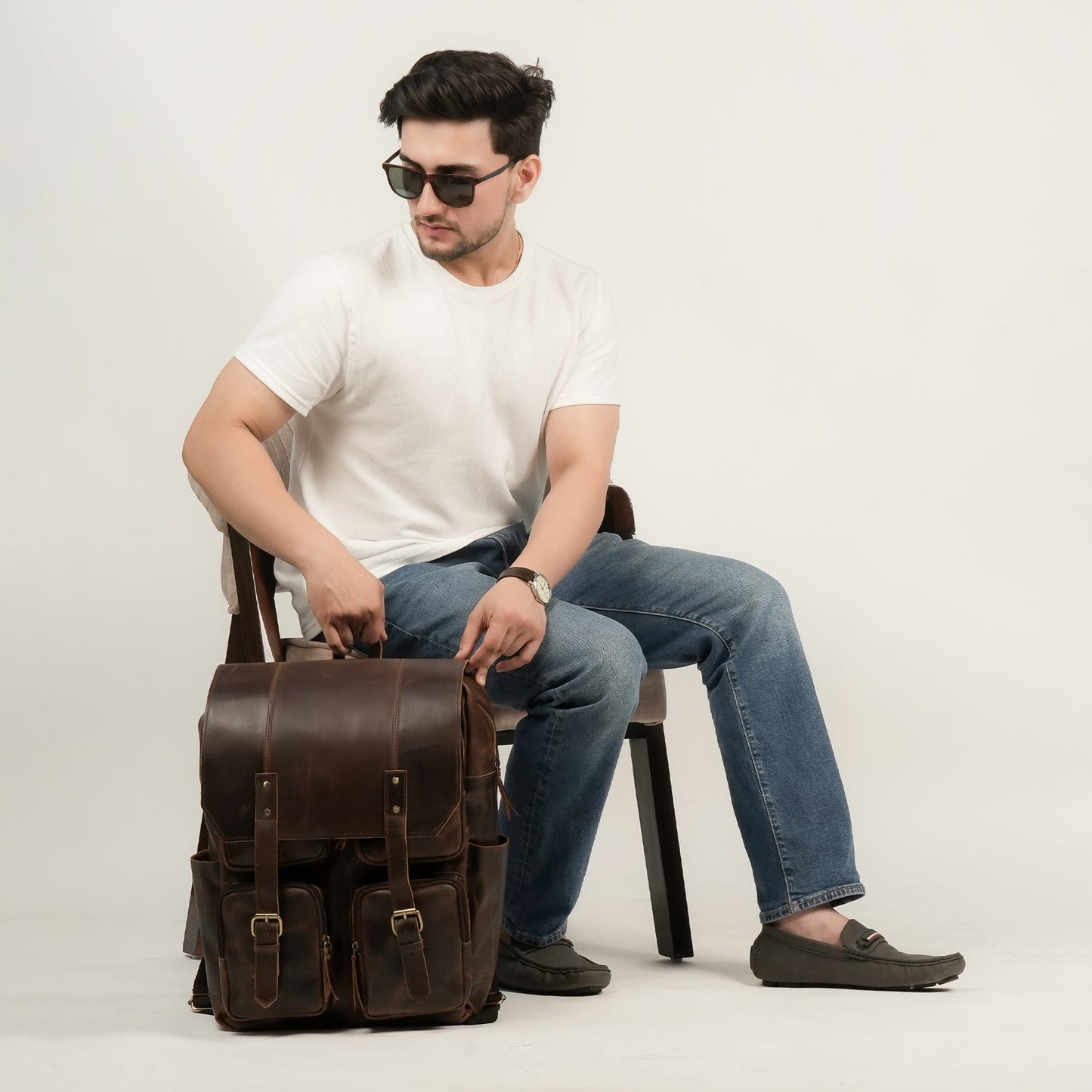 Godzi Leather Backpack - Handmade Leather Godzi Leather