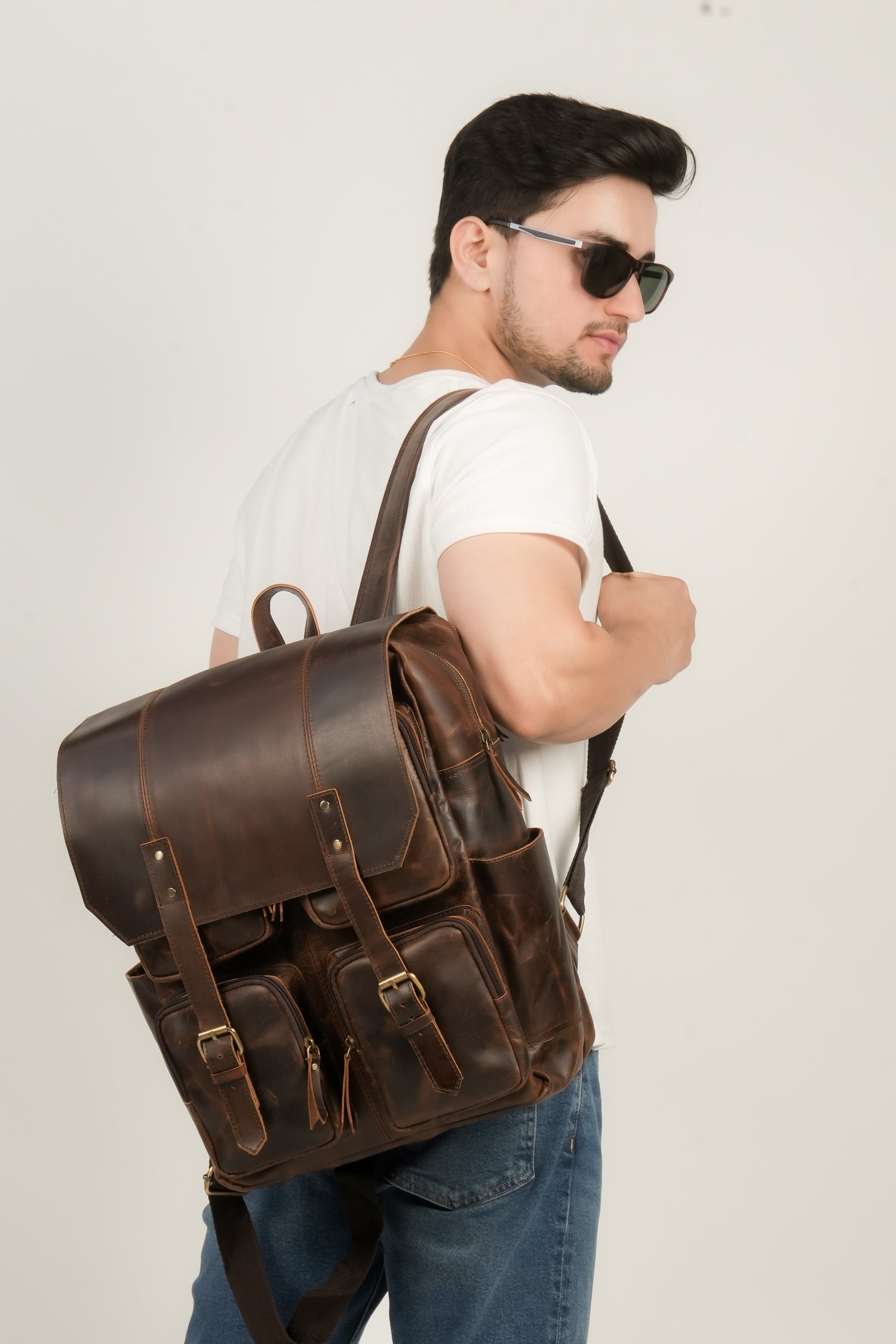 Godzi Leather Backpack - Handmade Leather