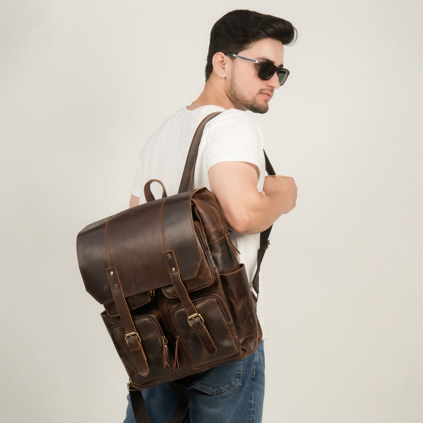Godzi Leather Backpack - Handmade Leather Godzi Leather