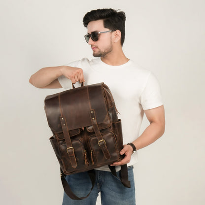 Godzi Leather Backpack - Handmade Leather Godzi Leather