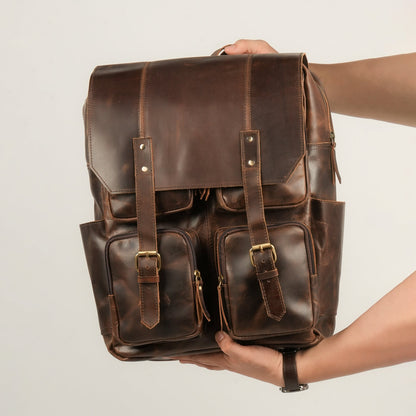 Godzi Leather Backpack - Handmade Leather Godzi Leather