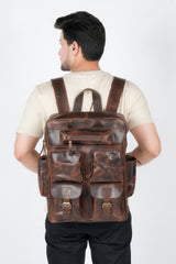 Godzi Leather Backpack – Handmade Buffalo Leather