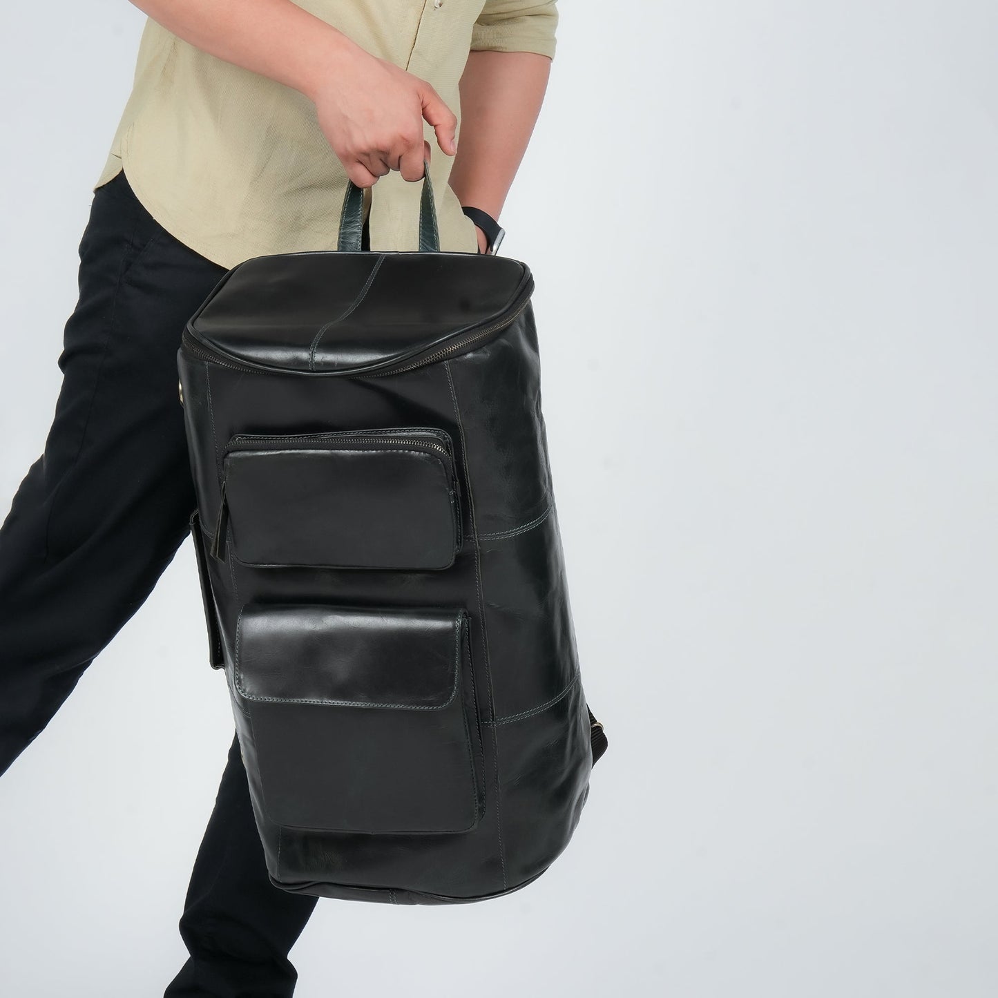 Godzi Buffalo Leather Convertible Travel Bag Godzi Leather