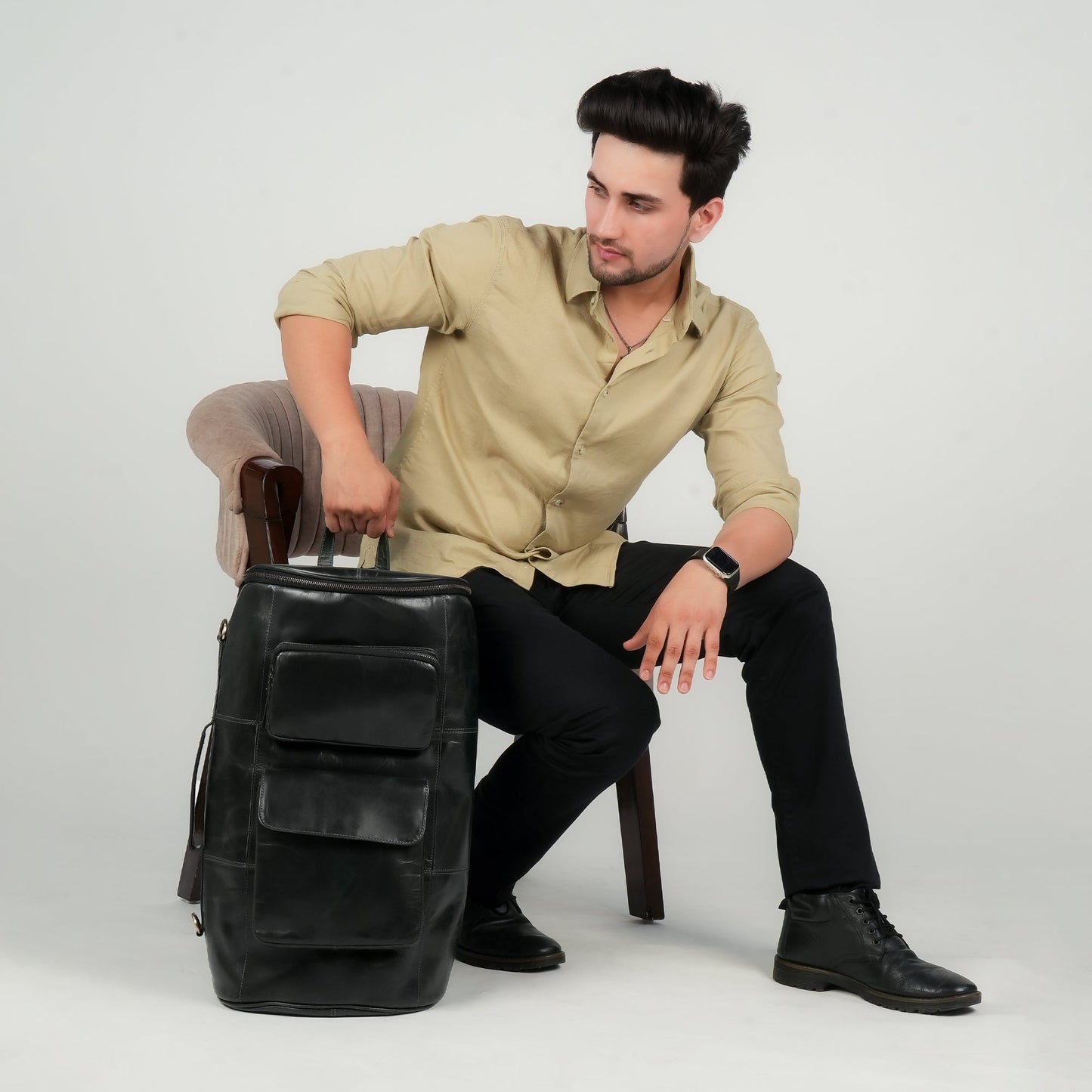 Godzi Buffalo Leather Convertible Travel Bag Godzi Leather