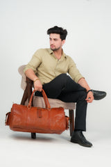Godzi Handmade Goat Leather Duffle Bag