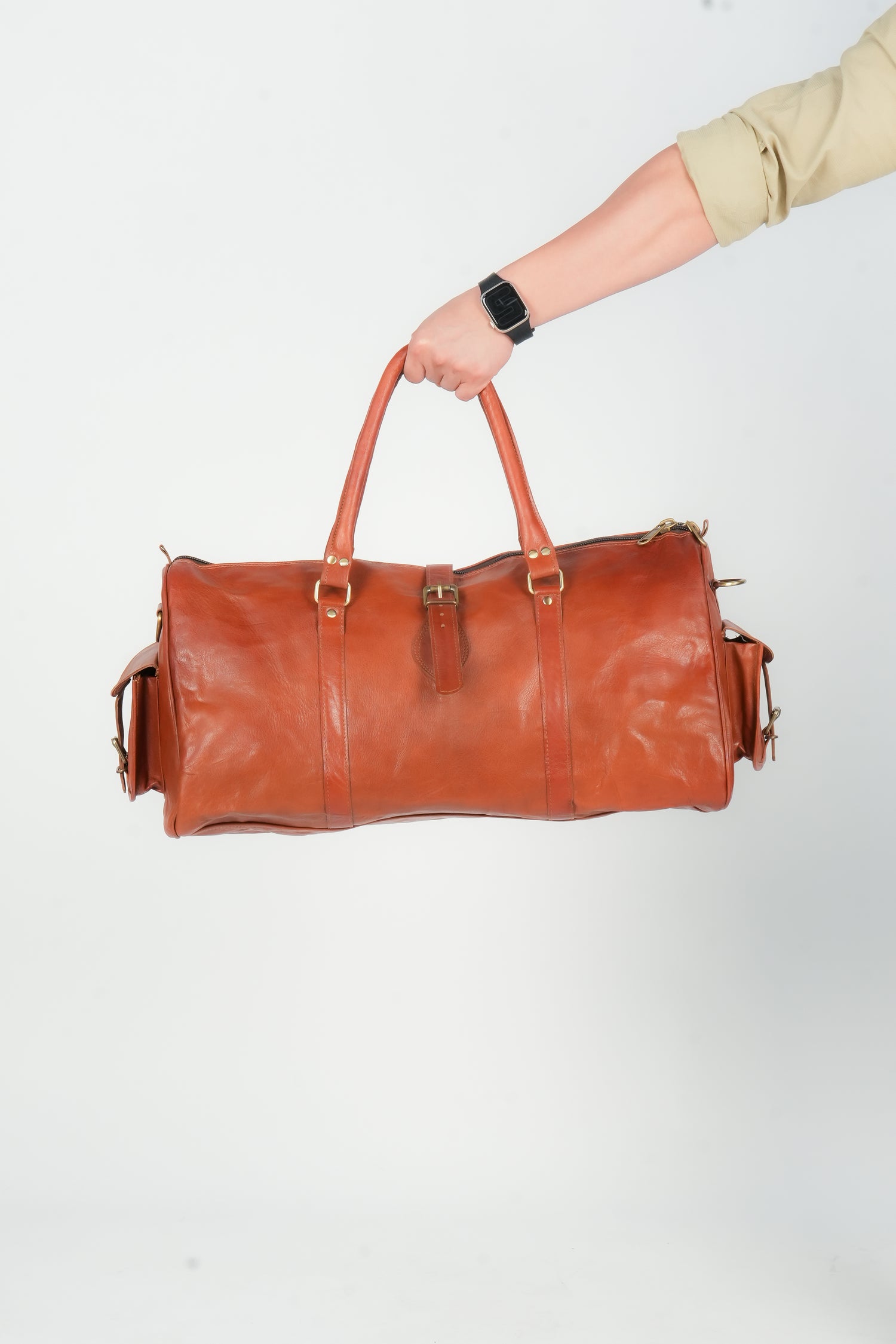 Godzi Handmade Goat Leather Duffle Bag