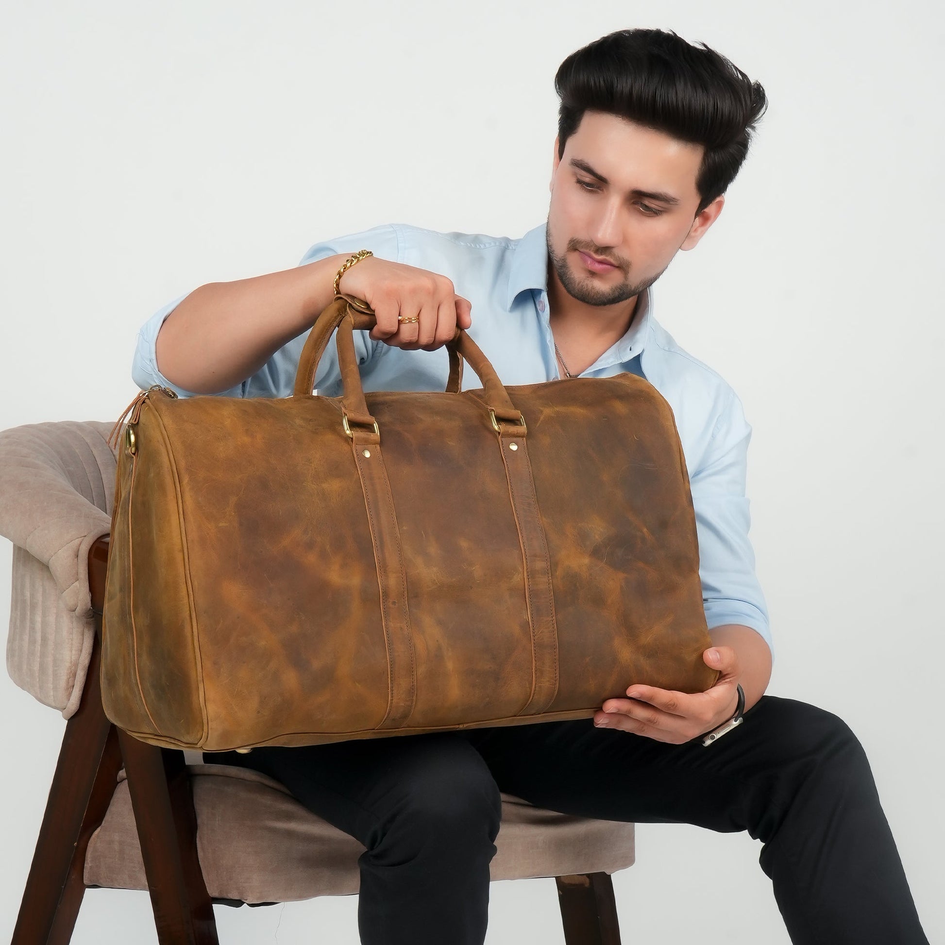 Godzi Handmade Leather Duffle Bag Godzi Leather