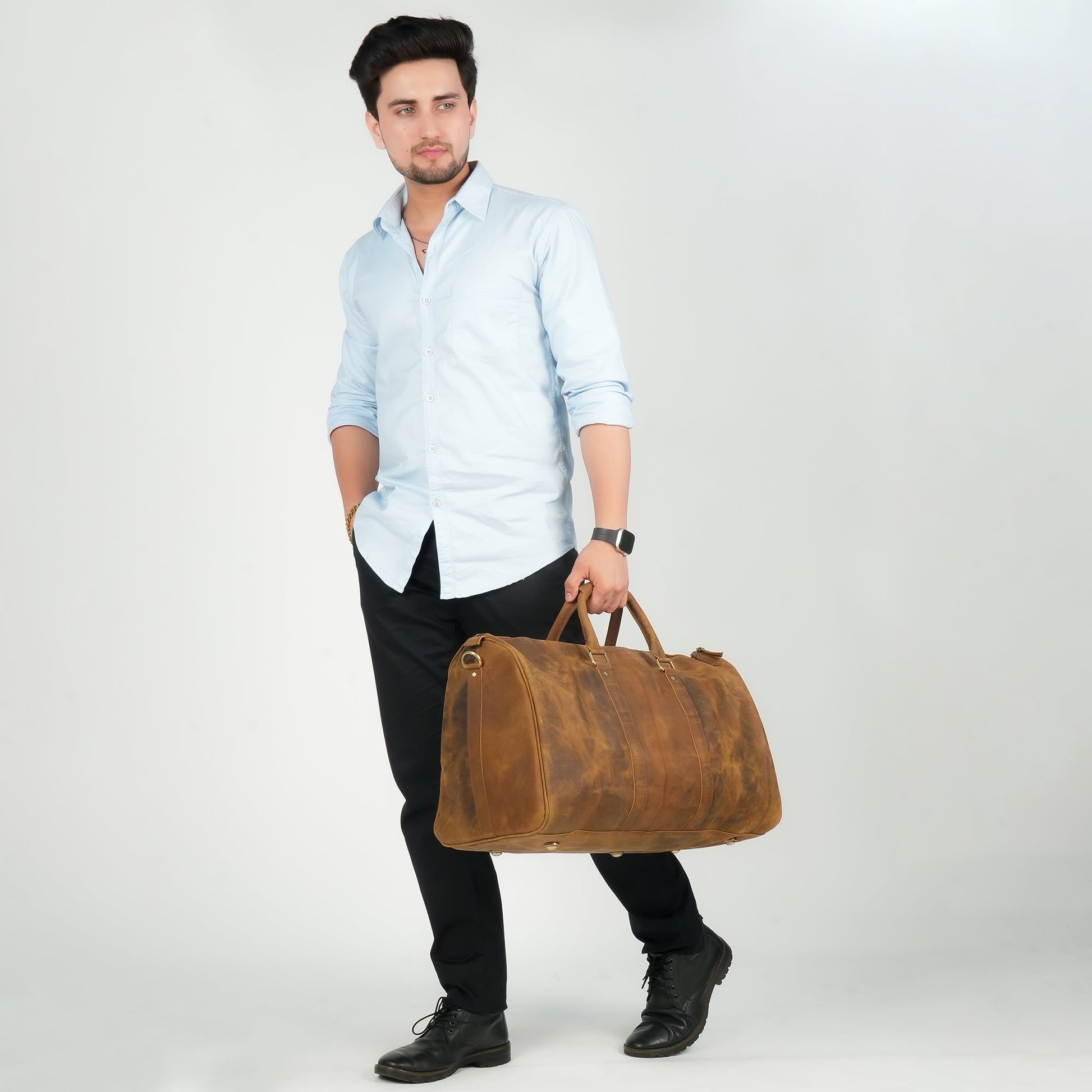 Godzi Handmade Leather Duffle Bag Godzi Leather