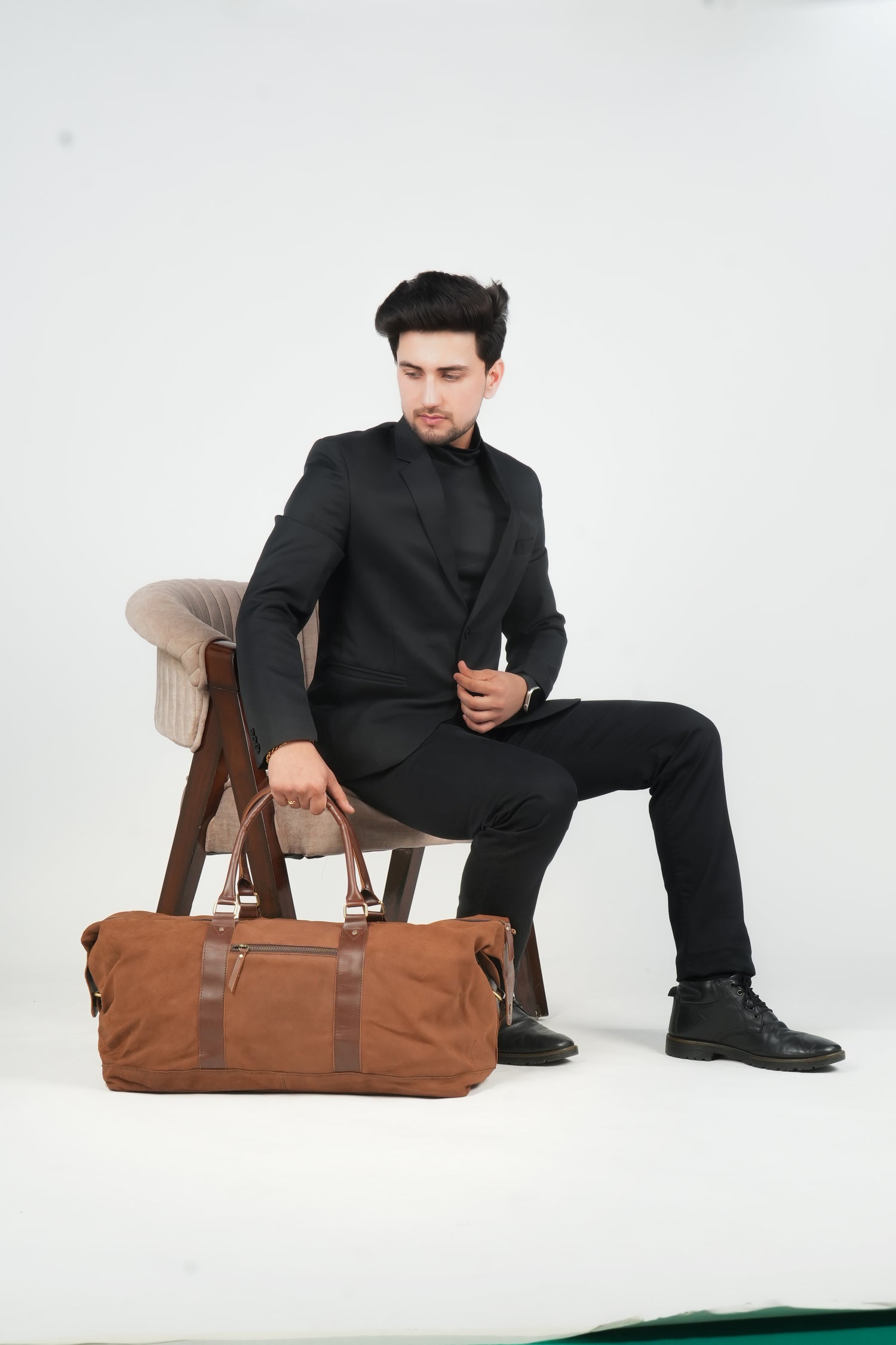 Godzi Handmade Leather Weekender Duffle Bag