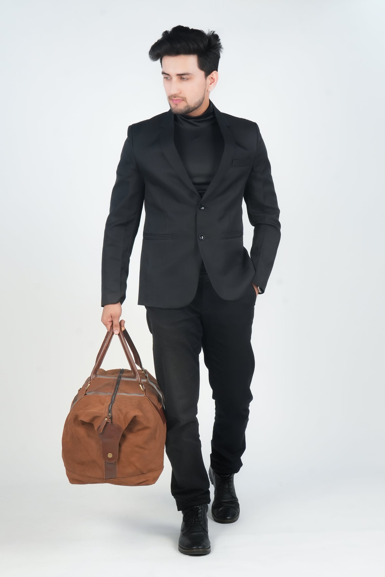 Godzi Handmade Leather Weekender Duffle Bag