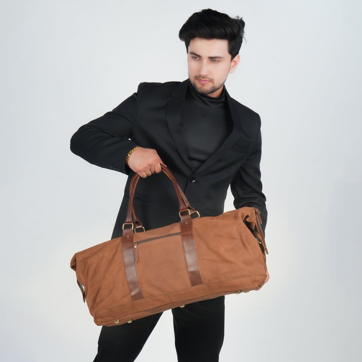 Godzi Handmade Leather Weekender Duffle Bag Godzi Leather