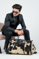 Godzi Luxury Hairon Leather Duffle – Unique Handmade Goat Leather